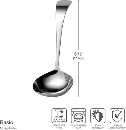 Towle Living Basic Serving Gravy LadleServing Utensil, Silverware - Image 3