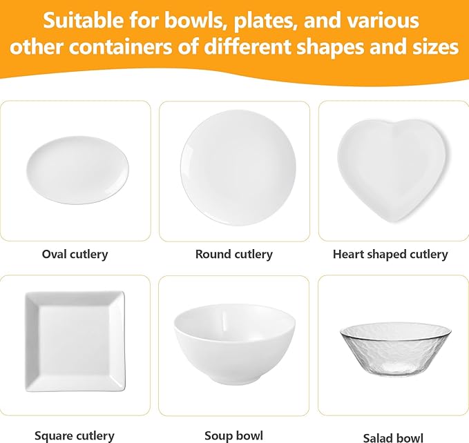 160Pcs Bowl Covers for Bread Proofing- Fits Bowls Up to 12", Large Thickened Reusable Elastic Stretch Wrap Food Covers, Shower Caps for Sourdough Bread, BPA Free, Food Grade - Image 5