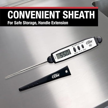 CDN Waterproof Digital Cooking Thermometer Instant Read 2.75" Stainless Shatterproof Ideal for Meat, Poultry, BBQ NSF Certified DT450X - Image 6