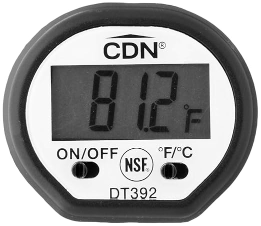 CDN Waterproof Instant Read Digital Thermometer | NSF Certified | ProAccurate® | 5" Stem with Protective Sheath | For Meat, Poultry, Candy | Easy One-Button Operation | DT392 - Image 3