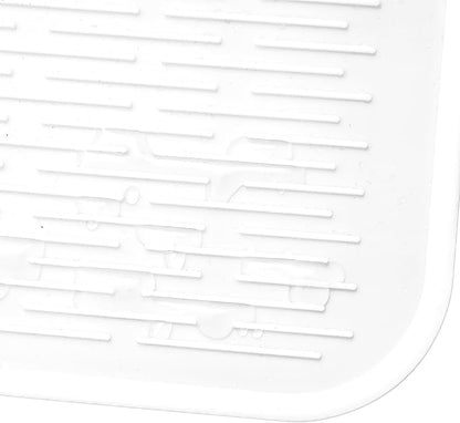 MicoYang Silicone Dish Drying Mat for Multiple Usage,Easy clean,Eco-friendly,Heat-resistant Silicone Mat for Kitchen Counter or Sink,Refrigerator or Drawer Liner White 5XL 36inches x 18inches - Image 9