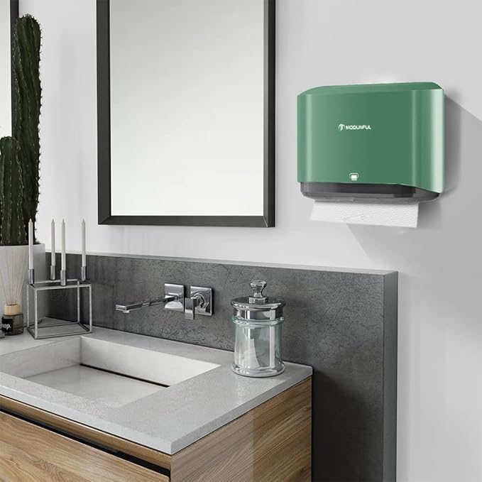 Paper Towel Holder Wall Mount: Commercial Paper Towel Dispenser for Multifold/Trifold/c Fold Hand Paper Towel, Adhesive Paper Towel Holder No-Hole Installation 200 Sheets - Image 6