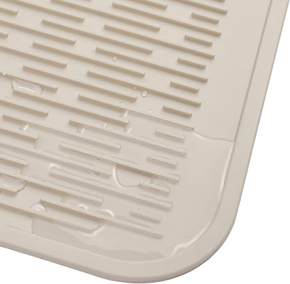 MicoYang Silicone Dish Drying Mat for Multiple Usage,Easy clean,Eco-friendly,Heat-resistant Silicone Mat for Kitchen Counter or Sink,Refrigerator or Drawer Liner Tapioca 2XL 24 inches x 18 inches - Image 9