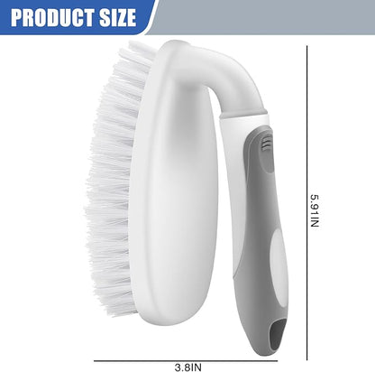Scrub Brushes for Cleaning Bathtub Scrubber Heavy Duty Scrub Brush with Handle Stiff Bristle Cleaning Brush for Shower, Kitchen, Sink, Bathroom, Floor - Image 2