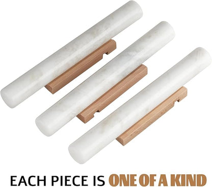 Koville African Natural Marble French Rolling Pin, 16inch Non-Stick Rolling Pin for Baking, Dough Roller for Pasta, Dumpling, Fondant, Pie, Bread, Pizza, Kitchen Baking Tools(Namib Fantasy) - Image 5