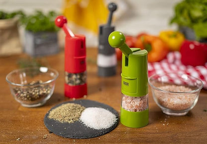 Kuhn Rikon Adjustable Ratchet Grinder with Ceramic Mechanism for Salt, Pepper and Spices, 8.5 x 2.25 inches, Red - Image 8