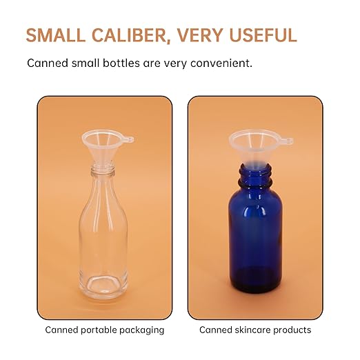 Mini Funnel 4-Pack for Lab Bottles, Sand Art, Perfume, Spice, Powder, Essential Oil, Recreational, Kitchen Food Grade Small Plastic (4colors)