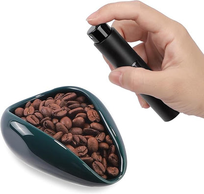 Coffee Bean Dosing Cup and Spray Bottle Set - Ceramic Espresso Accessories Kit, 8ml Static Reducing Sprayer for Cafe, Home Use | Barista-Approved Dosing Tools