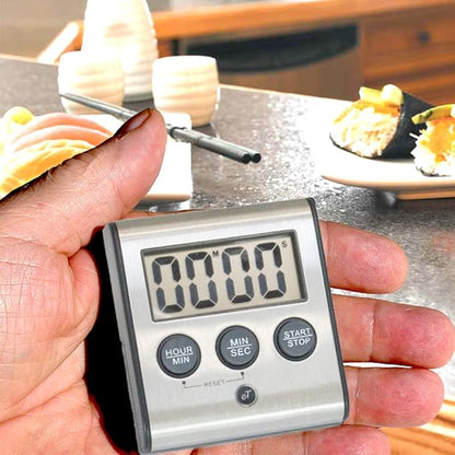 Elegant Digital Kitchen Timer, Stainless Steel Model eT-78, Displays 0-99 Min. or 0-99 Hr., Super Strong Magnet, Volume Switch for Mute/Soft/Loud Alarm, Auto Shut Off, Auto Memory by eTradewinds - Image 7