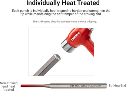 TEKTON 5/32 Inch Pin Punch | 66054 | Made in USA