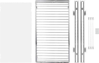 VEVOR 15.5" Wx21 Dx3.5 H Pull Out Cabinet Organizer, Heavy Duty Slide Out Pantry Shelves, Chrome-Plated Steel Roll Out Drawers, Storage for Home Under Sink, 17" Wx22 Dx7 H Install Size for Cabinet