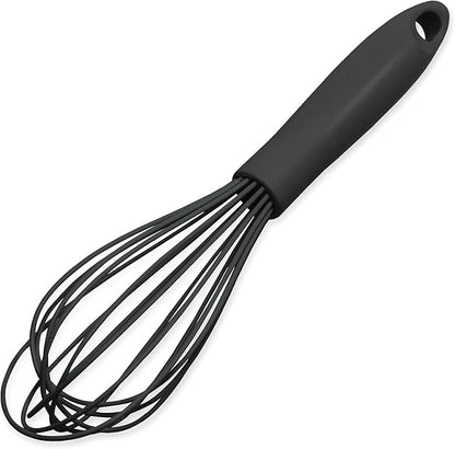 Chef Craft Premium Silicone Wire Cooking Whisk, 10.5 inch, Black by ChefCraft