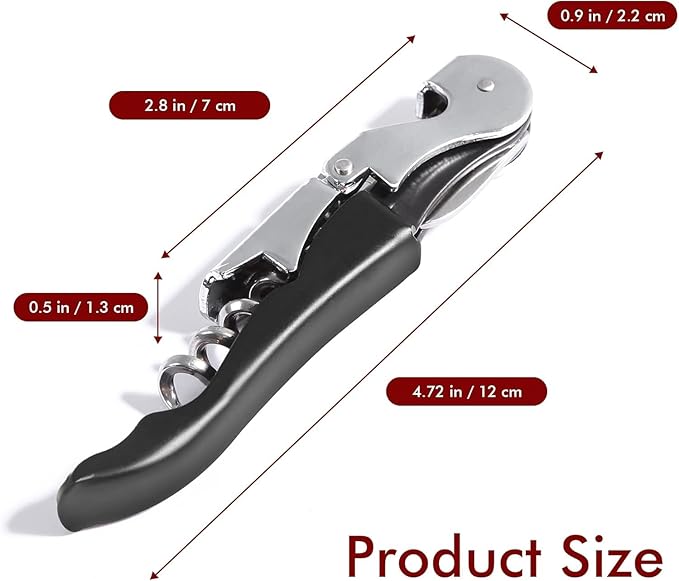 Kit-Home Professional Waiter Corkscrew Wine Openers Set (50 PCS),Upgraded with Heavy Duty Stainless Steel Hinges Wine Key for Restaurant Waiters, Sommelier, Bartenders - Image 6