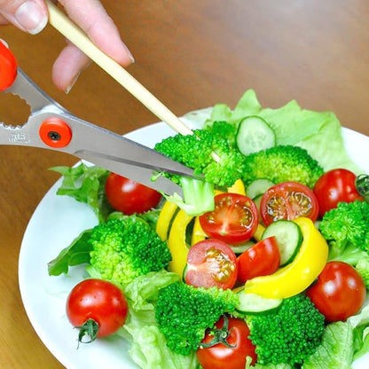 CANARY Japanese Food Scissors 6.8" Small Lightweight, Made in JAPAN, Dishwasher Safe Come Apart Blade, Easy Clean Kitchen Shears with Removable Blades, Rust Resistant Japanese Stainless Steel, Red - Image 5