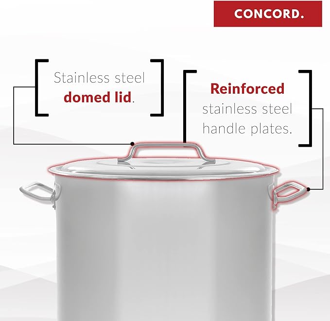 Concord Cookware Stainless Steel Stock Pot Kettle, 80-Quart - Image 7
