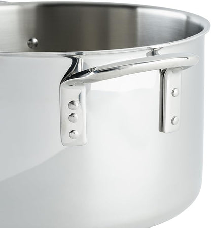 WINCO Tri-Ply Stock Pot, Silver - Image 4