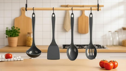Reston Lloyd Spatula, Turner for Non-stick pans, Heat Resistant, BPA Free Melamine Utensil with Ergonomic Handle,11 inch, Charcoal - Image 5