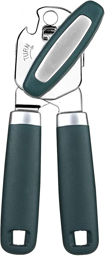 Can Opener,Professional 3-In-1 Multifunctional Manual Can Openers Bottle Opener,Kitchen Durable Stainless Steel Heavy Duty Can Opener Smooth Edge for Kitchen Seniors Friendly by OUTWAY