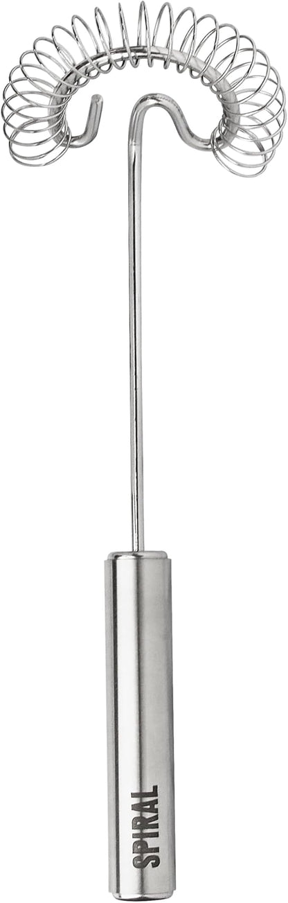 Tovolo Spiral Whisk Stainless Steel 10” Sauce and Gravy Whisk for Cooking Blending Mixing Stirring Whipping Whisking and Egg Beating, Easy to Clean Dishwasher Safe Kitchen Flat Bottom Coil Whisker
