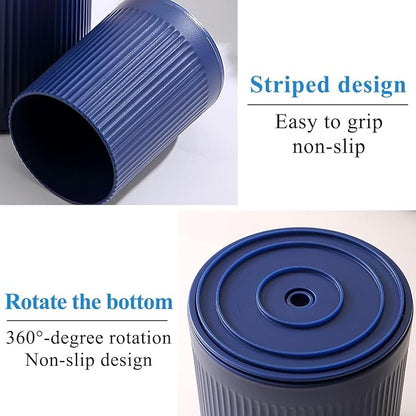 Kyraton Cooking Utensils Holder 2pcs, 360° Rotating Heavy Duty Plastic Kitchen Utensil Holder for Countertop, The Small Utensil Crock for Cutlery Silverware, Tooth Brush, Desk Pencil Pen - Image 8