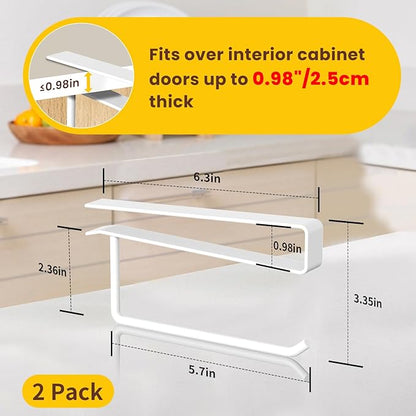 2 Pack Tumbler Lid Organizer, Under Cabinet Cup Lid Holder for Yeti Insulated Mug/Stanley Insulated Mug/Simple Modern Insulated Mug Lid, No Gluing, No Drilling, Up to 10 Lids (White) - Image 4
