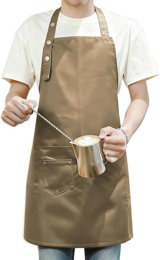 Art Aprons for Painting Pottery Ceramics, Mens Women Kitchen Cooking Aprons Waterproof Green
