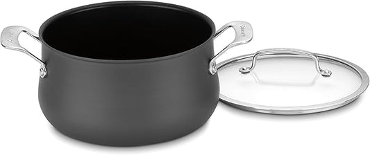 Cuisinart Contour 5-Quart PURELYCERAMIC™ Nonstick PFAS Free Hard-Anodized Dutch Oven with Cover, 6445C-22 by Cuisinart