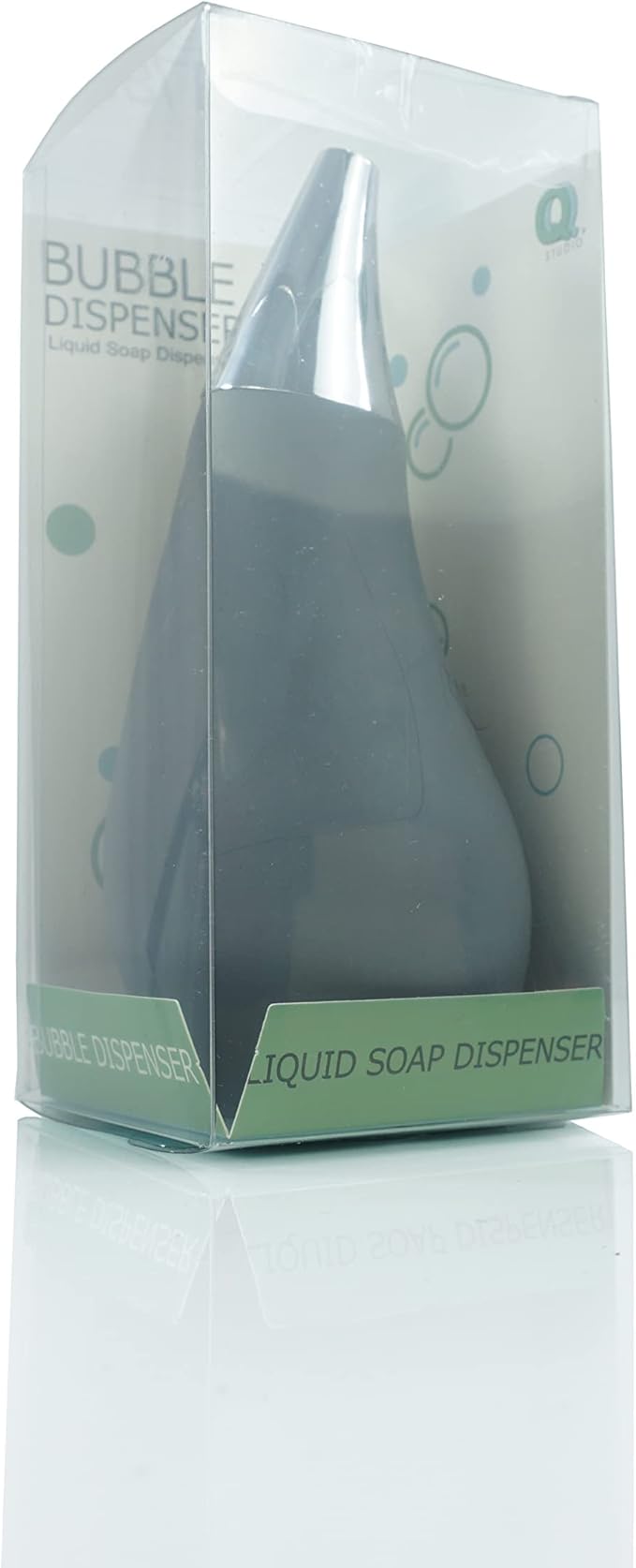 Kitchen Bathroom Counter top Squeezable Soap Dispensers Tear Drop Shape Bottle (Gray, ~7oz) - Image 5