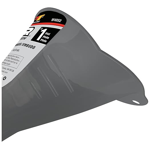 Performance Tool W4052 Clear View Long Reach Funnel - 1 Pint, Upgraded Design for Clean and Quick Transfers