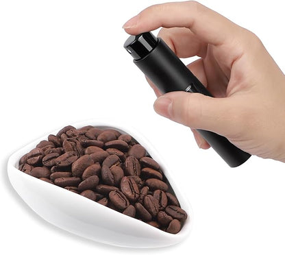 Coffee Bean Dosing Cup and Spray Bottle Set - Ceramic Espresso Accessories Kit, 8ml Static Reducing Sprayer for Camping, Gym, Home Use | Barista-Approved Dosing Tools
