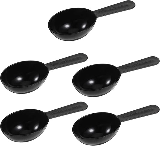 Plastic Coffee Measuring Spoons, 5 Pack Tablespoon Measuring Spoon 7g Short Handle Coffee Scoop for Tea, Protein, Spices, Milk Powders,Sugar, Cereal, Spices