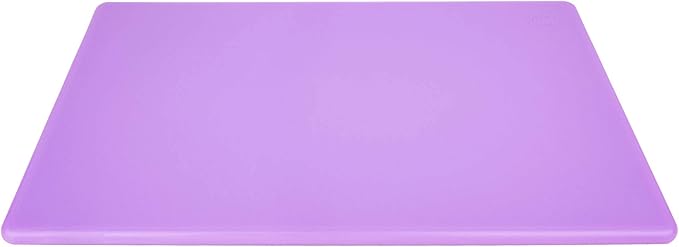 Commercial Purple Cutting Board for Allergens - 18 x 12 Inch Restaurant Approved 1/2" HDPP Plastic, Food Sensitivities and Allergies Color Coded - Image 2