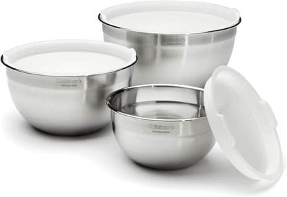 Cuisinart Mixing Bowl Set, Stainless Steel, 3-Piece, CTG-00-SMB by Cuisinart