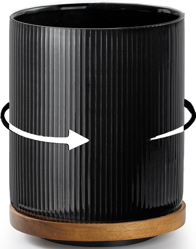 getstar Extra Large Rotating Utensil Holder for Kitchen Counter, 7.9" Ceramic Utensils Crocks Set for Countertop Large & Small Utensil Organizer for Spatula Farmhouse Kitchen Decor by Getstar