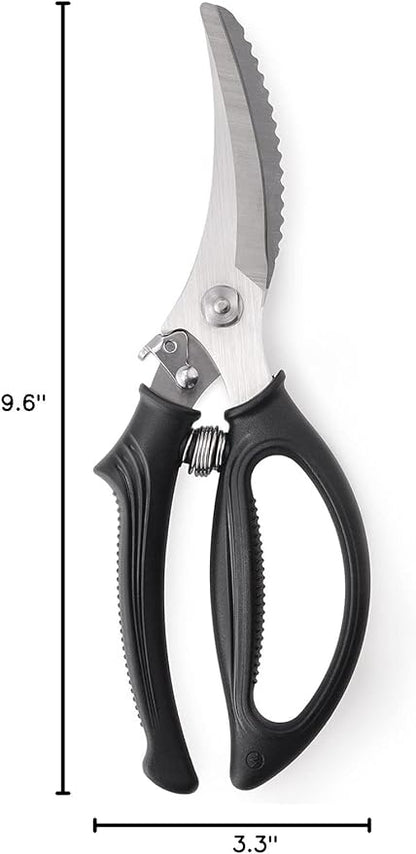 Heavy Duty Poultry Shears - Kitchen Scissors for Cutting Chicken, Poultry, Game, Meat - Chopping Vegetable - Spring Loaded