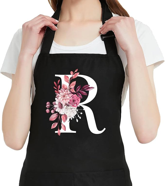 Personalized Aprons for Women with Pockets, Cute Aprons for Women Chef Baking, Cooking Gifts for Mom Birthday