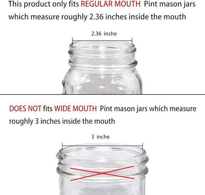 Amolliar Mason Jar Liquid Soap Dispenser Lid, Rust Proof Stainless Steel, Cute Farmhouse Decor for Kitchen, Bathroom, Bath, Refill Liquid Soap Pump for Hand Soap, Dish Soap, Lotion Soap, Black 1 Pack