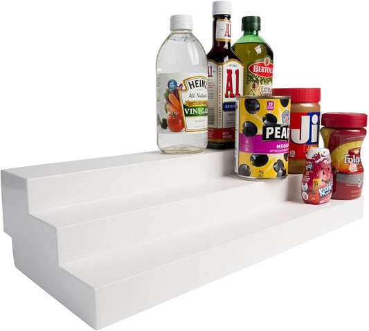 Dial Industries 3 Tier Adjustable Canned Goods Shelves for Kitchen Cabinet and Pantry Organization, Standard by DialIndustries