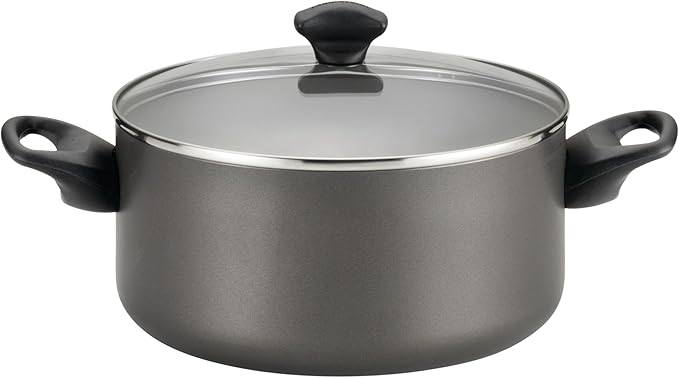 Farberware Dishwasher Safe Nonstick Cookware Pots and Pans Set, 15 Piece, Pewter - Image 12