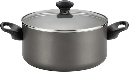 Farberware Dishwasher Safe Nonstick Cookware Pots and Pans Set, 15 Piece, Pewter - Image 12