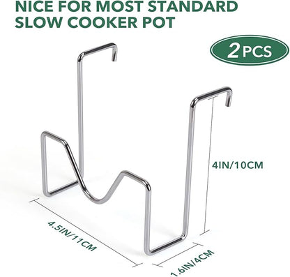 Crock Pot Lid Holder,Stainless Steel Crockpot Lid Holder Attachment,Crockpot Cover Holder,Slow Cooker Lid Holder,Lid Hanger For Crock Pot while Cooking