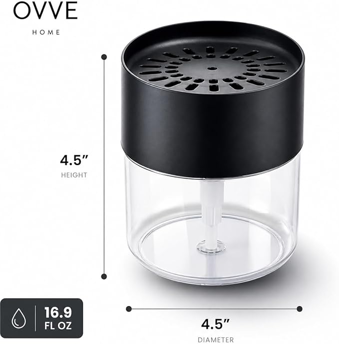 OVVE HOME® Dish Soap Dispenser with Sponge Holder - Compatible with Scrub Daddy | Kitchen Sink Organizer, Soap Dispensing Sponge Holder - Image 2