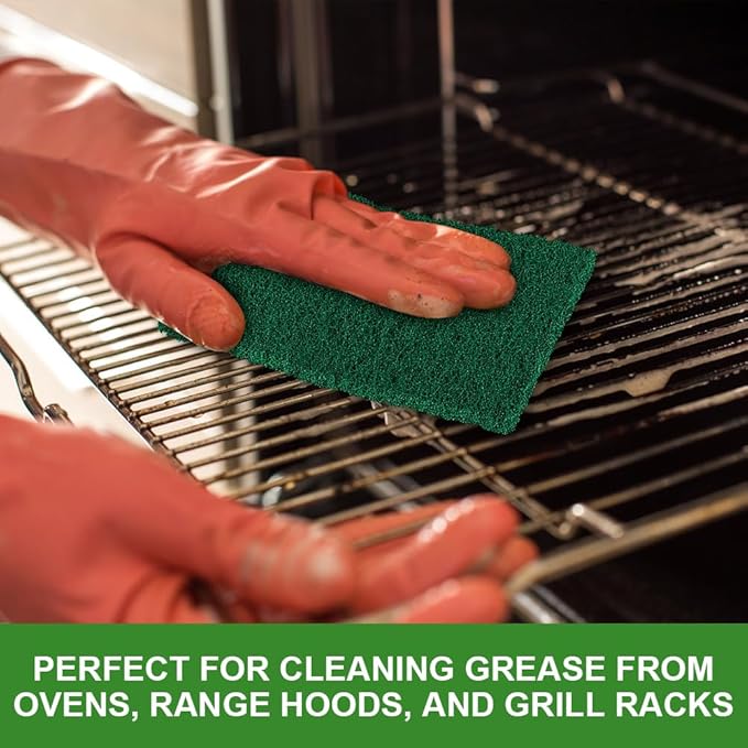 AIDEA Heavy Duty Scouring Pads, Dish Scrubber Pads for Household and Kitchen, Multipurpose Scour Pads for Cleaning, 24 Pack, 5.5in*3.5in - Image 3