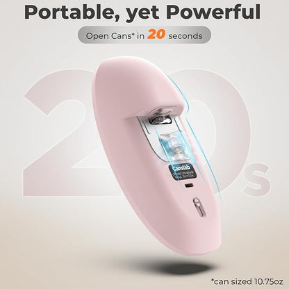Canslab Ultrablde SE - USB Rechargeable Electric Can Opener for Kitchen for Seniors with Arthritis- Cordless Battery Powered Automatic, Side Cut, Smooth Edge, Handsfree, for Small or Large Cans, Pink - Image 3