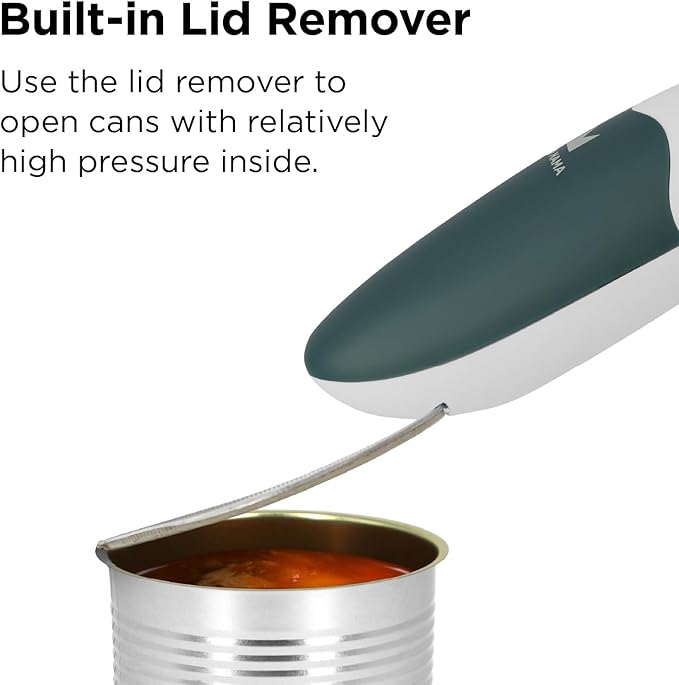 Kitchen Mama Auto 2.0 Electric Can Opener: Blade Opens Almost Any Can Pop or Soda Can - Automatic, Hands Free, Safe, Smooth Edge, Lid Remover, Battery Operated, Cordless, YES YOU CAN (Emerald Mist) - Image 6