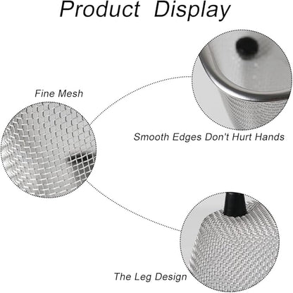 Triangle Basket Triangle Sink Colander Food Strainer with Three Feet for Washing Fruits and Vegetables, Filtering Food Waste and Efficient Straining, Perfect for Daily Use in Kitchen