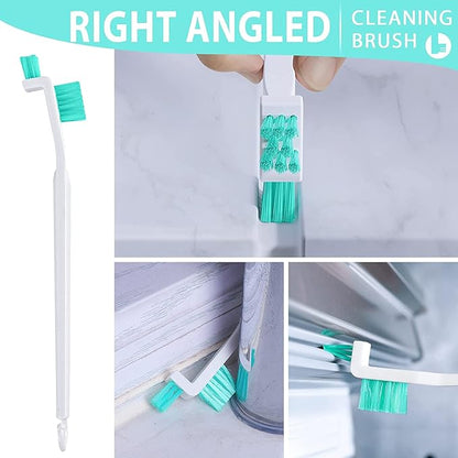 Small Cleaning Brushes Set, 4 pcs Crevice Household Cleaning Tool for Window Track Groove Sliding Door Bottle Gaps Humidifier Baseboard, Tiny Detail Scrub Cleaner Tool Gadget Kitchen Bathroom Set