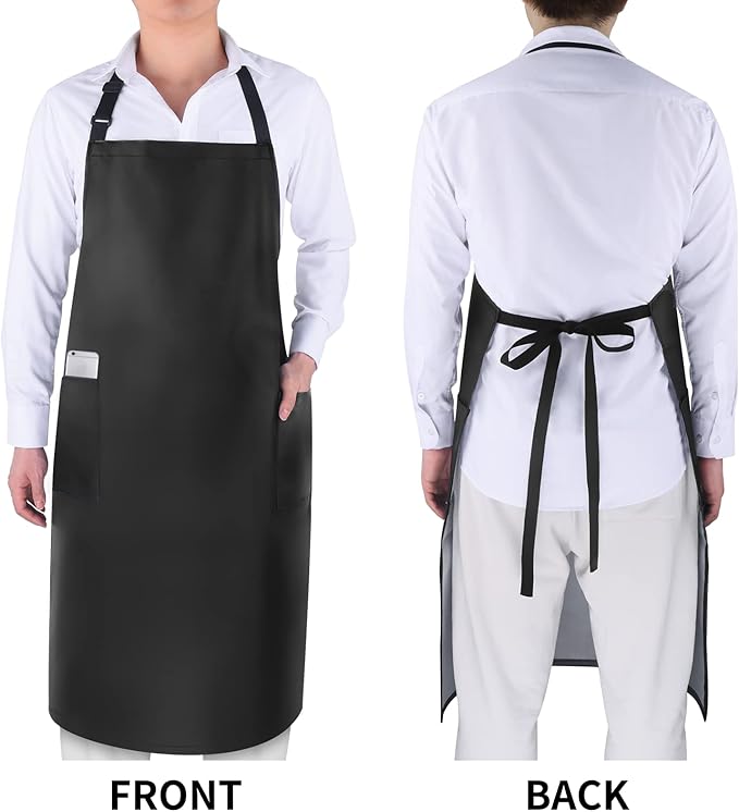 Gotega Waterproof Rubber Vinyl Apron Adjustable Dishwasher Apron - Apron for Women Men Heavy Duty Work Apron - Image 7