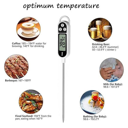 6pcs Candy Thermometer Digital Instant Read for Meat Kitchen Cooking Food Oil Deep Fry BBQ Grill Smoker (6, 23.2inch) - Image 2