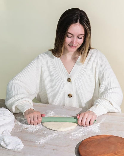 The Silicone Kitchen French Tapered Silicone Rolling Pin, Dishwasher Safe, Non-Stick, BPA Free, Non-Toxic
